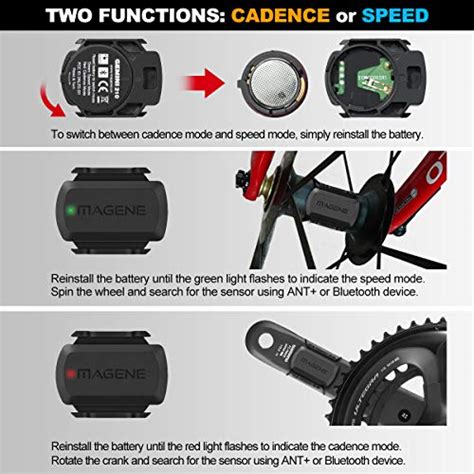 Outerdo Bike Speed Sensor And Cadence Sensor Ant And Bluetooth 4 0 Wireless Bicycle Rpm Sensor