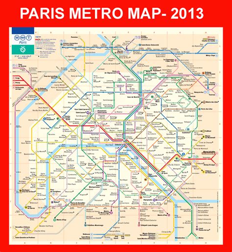 Mapa Metro Paris