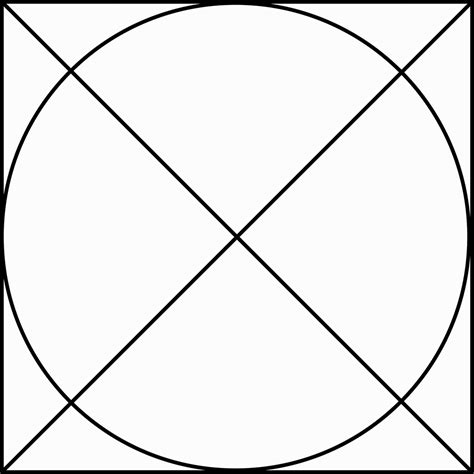 Square Circumscribed About A Circle Clipart Etc