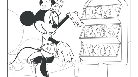 Minnie Bow Tique Disney Junior Coloring Pages Minnie Super