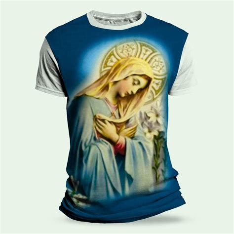 Camiseta Religiosa Católica Maria Camisetas KayrÓs
