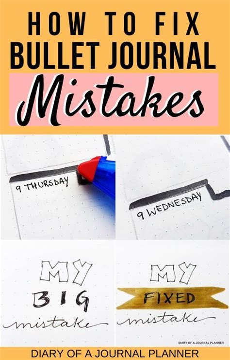 How To Fix Bullet Journal Mistakes My Top 10 Hacks Bullet Journal