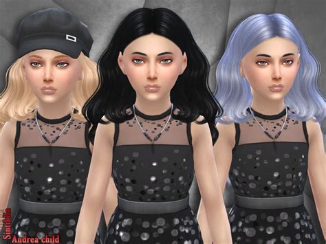 The Sims Resource Sintiklia Hair Andrea Child • Sims 4 Downloads