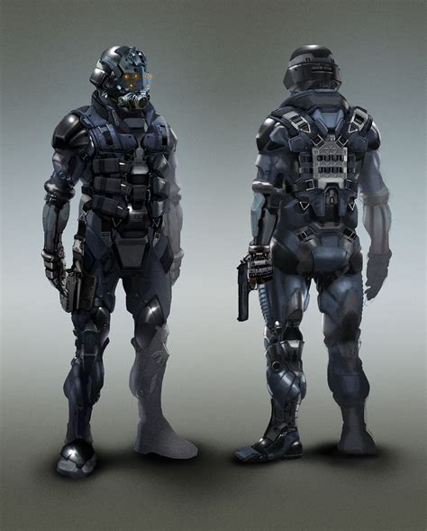 Artstation Cyborg Cop Arman Akopian Armor Concept Cyborg