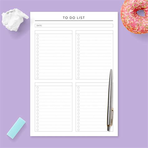Everyday To Do List Template