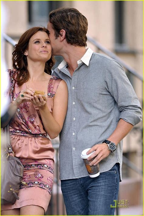 Chace Crawford And Joanna Garcia On The Set Of Gossip Girl Chace