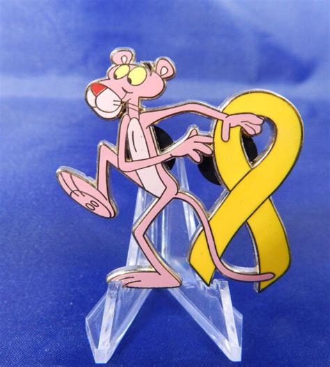PINK PANTHER SUPPORT OUR TROOPS YELLOW RIBBON AWARENESS PIN LTD EDITION NEW EBay