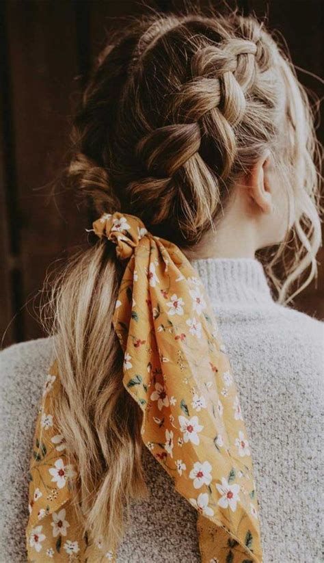 21 Pretty Ways To Wear A Scarf In Your Hair Cute And Easy Braid Hair Styles Scarf