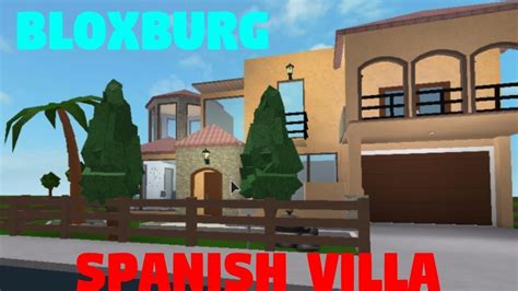 Bloxburg Spanish Villa Speedbuildgiveaway Youtube