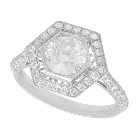 157 Carat Diamond Emerald Halo Engagement Ring At 1stdibs Diamond