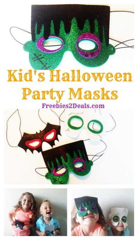 Kids Halloween Party Masks Made With Cricut Explore Free Kids
