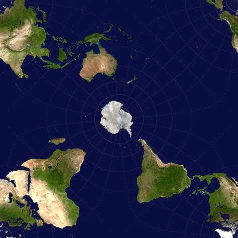 This Map Shows The World From An Antarctic Point Of View