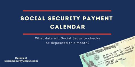 Social Security Payment Calendar Social Security Genius