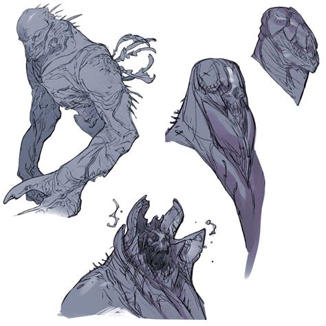 Infection Flood Characters And Art Halo 4 Concept Art Characters