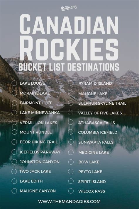 canadian rockies and banff packing list for summer printable vrogue
