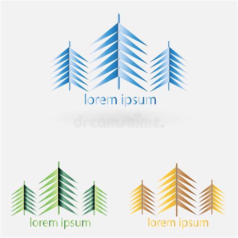 Logo For The Company Construction And Nature Stock Vector