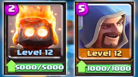 Clash Royale Fully Upgrading Wizard And Fire Spirits Cards Bring On The