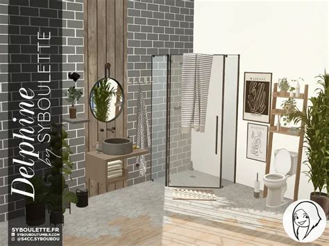 delphine bathroom cc sims 4 syboulette custom content for the sims 4 hot sex picture