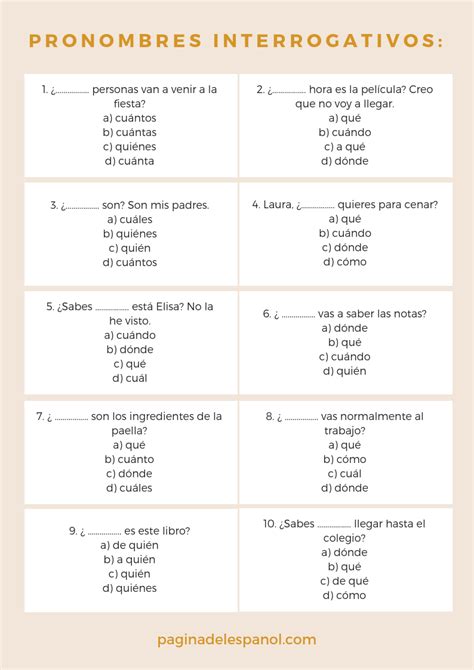 Pronombres Interrogativos Spanish Teaching Resources Learning