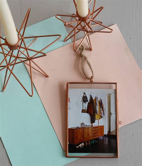 Hanging Copper Photo Frame By Posh Totty Designs Interiors
