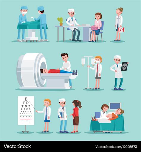 Medical Treatment Icons Set Royalty Free Vector Image