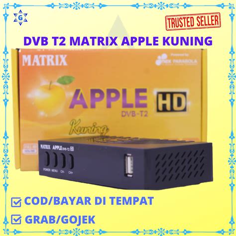 Set Top Box Stb Dvb T2 Matrix Apple Kuning Galentronic Distributor