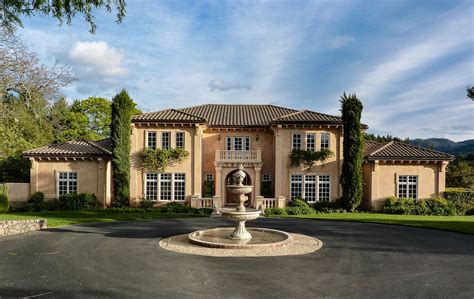 Grand Napa Valley Estate This Palatial Mediterranean Estate Is Sited On