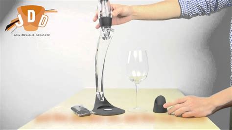 Magic Decanter Essential Red White Wine Deluxe Aerator Tower Set Review Youtube