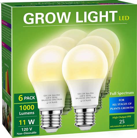 Grow Light Bulbs Briignite Led Grow Light Bulb A19 Bulb