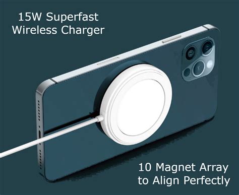 Apple Iphone Magnetic Supafast Charge 15w Magnetic Wireless Charger For