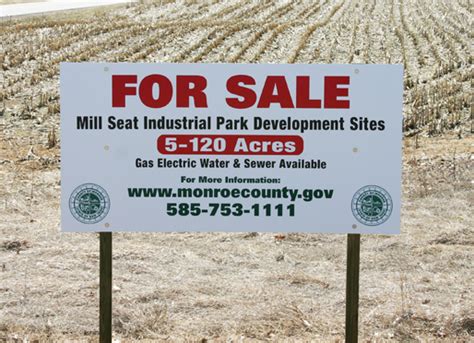 Land For Sale Sign Monroe Countygov Rochester Signs And Graphics