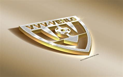 Vvv Venlo Dutch Football Club Golden Silver Logo Venlo Netherlands