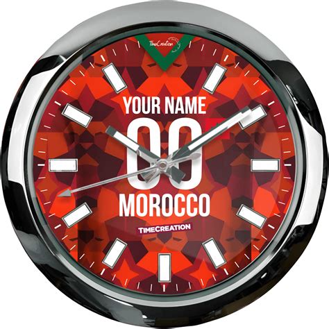 CUSTOM MAROC CHROME Wall clock • TimeCreation