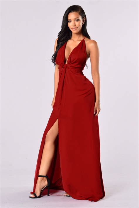 Hollywood Glam Dress Deep Red Fashion Nova Dresses Fashion Nova