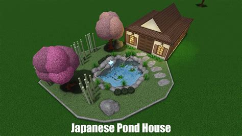 Bloxburg Japanese Pond House Youtube