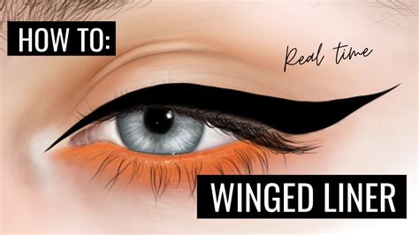 The Perfect Winged Liner Tutorial In Real Time Youtube