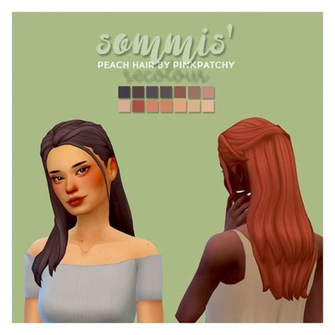 Sommis Peach Hair By Pinkpatchy Recolor You Need The
