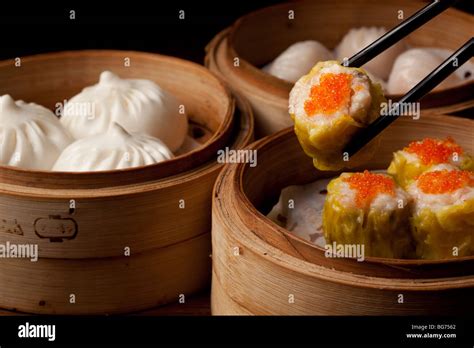 Dim sum dumplings served at Lung Chinese Fusion restaurant at the Grand
