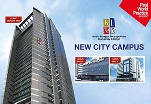 Klmuc also prides itself in continuously developing relevant programmes to meet students' needs. Profile Kuala Lumpur Metropolitan University College (KLMU ...