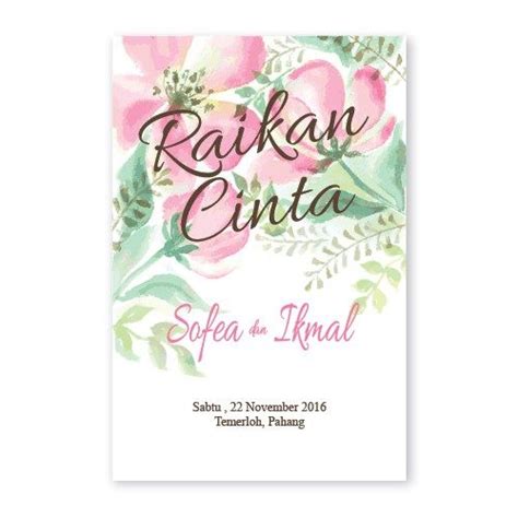 Sangat simple dan sangat sweet. 59 best images about Kad Kahwin Floral on Pinterest ...
