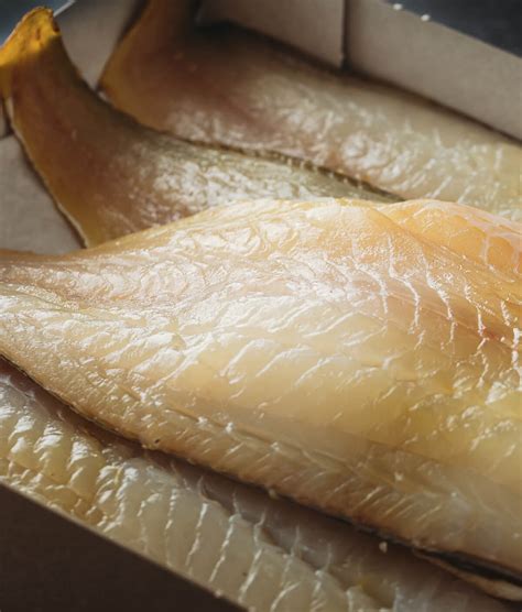 Traditional Smoked Haddock Fillets Box 2kg 3kg Alfred Enderby Grimsby