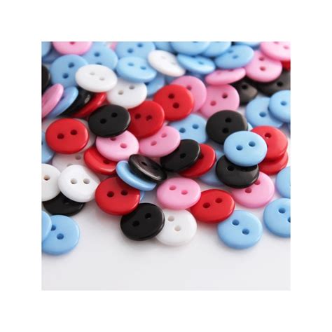 11mm Resin Buttons 2 Hole Mixed Colours Plastic Buttons Ireland