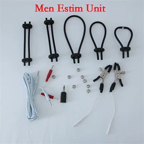 Male E Stim Accessories Set Electrosex Gear Electrode Men Electro Sex Play Toys