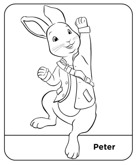 Peter rabbit coloring pages to download and print for free