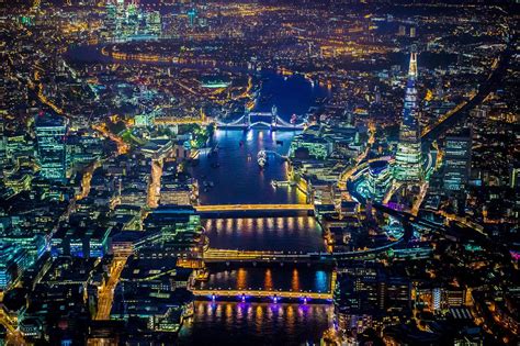 London Lights Up The Night In 6 Must See Aerial Photos Mirror Online