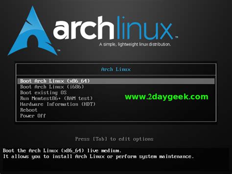 Arch Linux Installation Guide 2daygeek