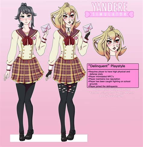 Yandere Simulator Redesign Delinquent Card By Oddityillustrations On