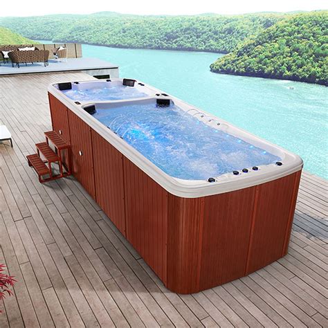 Cheap Hot Tub Endless Hydro Swim Spa Hydro Massage Hydrotherapy Swimming Pool China Pool And
