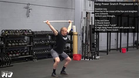 Hang Power Snatch Progression A Youtube