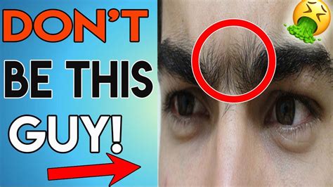 how to shape your eyebrows to look sexy eyebrow grooming for men youtube